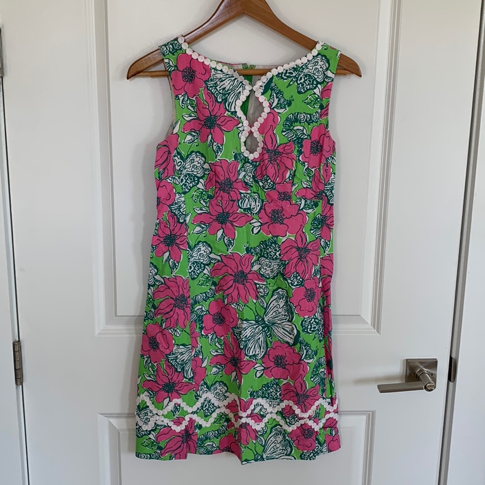 Lilly Pulitzer pink/green sleeveless dress